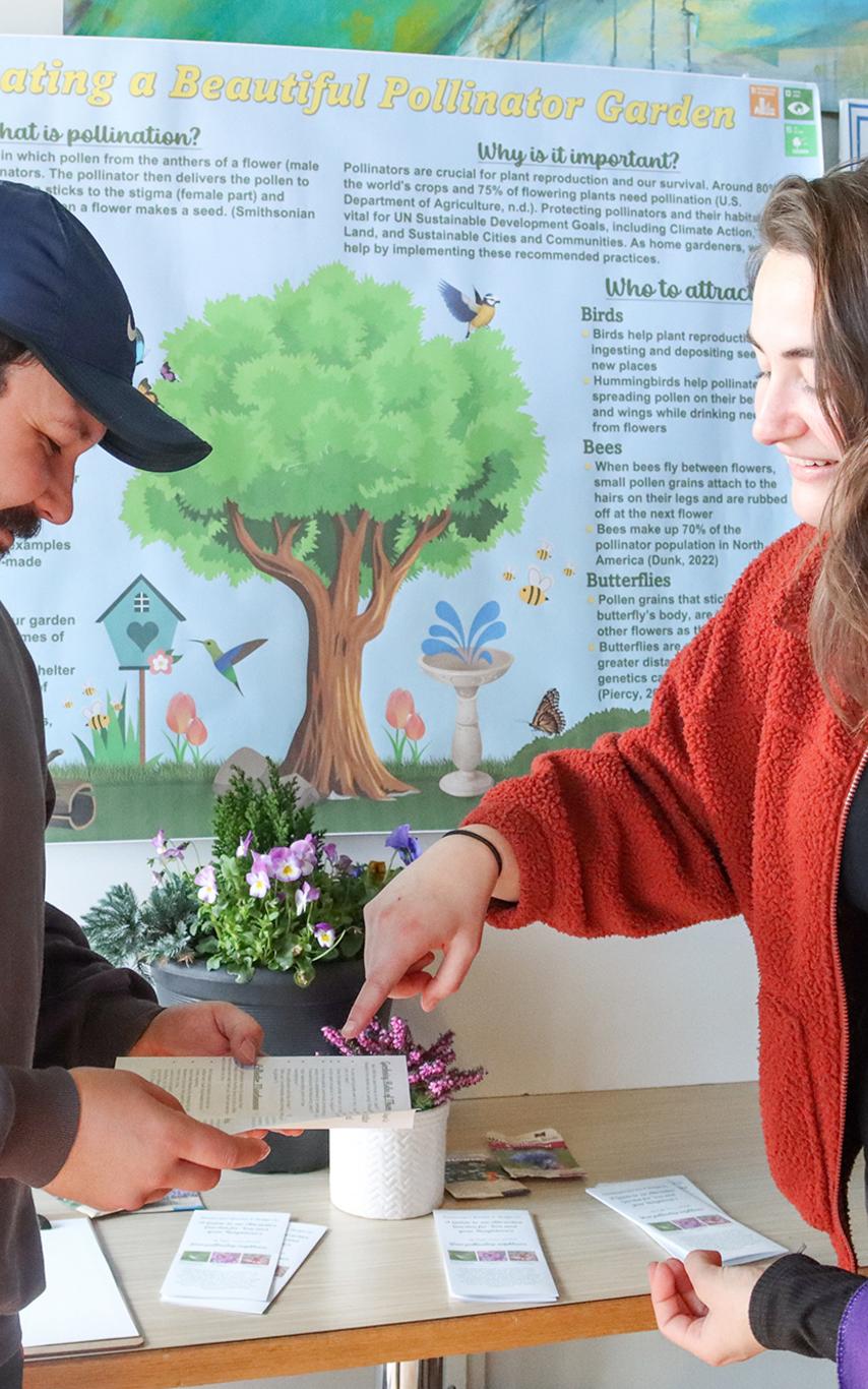 Students presenting at CREATE